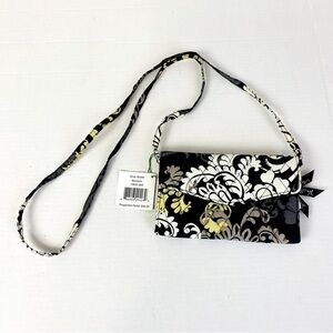 Vera Bradley Strap Wallet Crossbody Bag Baroque 7.5” x 4.75”